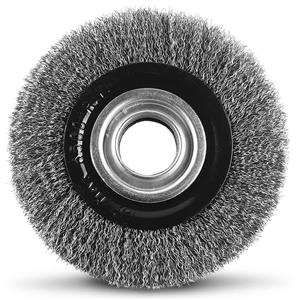 Detroit 150 x 32mm Multi-Bore Steel Crimped Wire Wheel Brush