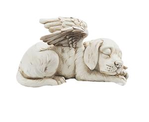 Dog Memorial Angel Stone Garden Statue