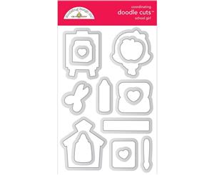 Doodlebug Doodle Cuts Dies - School Girl School Days