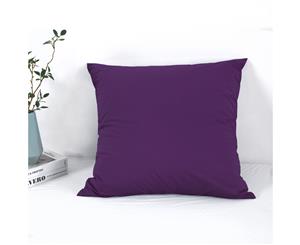 Dreamaker 250TC Plain Dyed Euro Pillowcase-65x65cm Berry