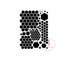 Dress My Craft Stencil A4 - Honeycomb