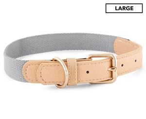 Dudley's World Of Pets Large Dog Collar - Grey