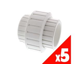 Dura Barrel Union PVC 50mm Pressure Pipe Fitting Plumbing Water 5 PACK