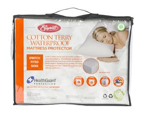 Easy Rest- Mattress Protector Cotton Terry Waterproof - Poly Cotton Knitted Skirt