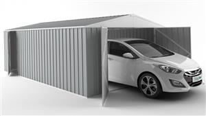 EasyShed 6030 Tall Garage Shed - Gull Grey