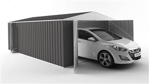 EasyShed 6038 Garage Shed - Slate Grey