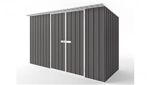 EasyShed D3815 Skillion Roof Garden Shed - Slate Grey