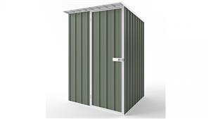 EasyShed S1515 Skillion Roof Garden Shed - Mist Green