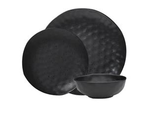 Ecology Speckle Dinner Set 12pc Ebony