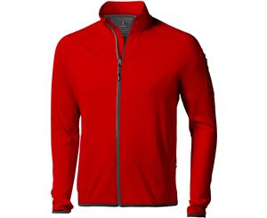 Elevate Mens Mani Power Fleece Full Zip Jacket (Red) - PF1942