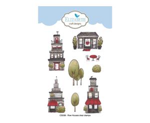 Elizabeth Craft Clear Stamps By Krista Designs Row Houses