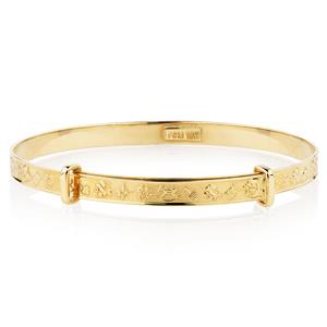 Expandable Baby Bangle in 10ct Yellow Gold