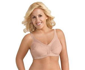 Exquisite Form Floral Lace Side Shapping Bra - Rose Beige