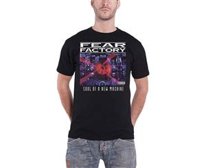 Fear Factory T Shirt Soul Of A Machine Band Logo Official Mens - Black