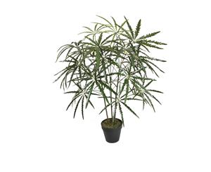 Flower Art Dizygotheca Elegantissima Artificial Potted Tree Home Decor 90cm