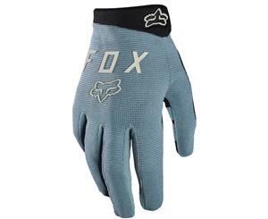 Fox Ranger Womens Full Finger MTB Gloves Light Blue 2020