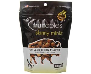 Fruitables Chewy Skinny Minis Grilled Bison Healthy Dog Treat (F3830)