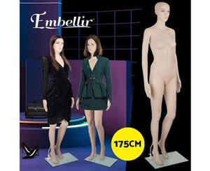 Full Body 175cm Female Mannequin Head Torso Clothes Display Dressmaking Showcase