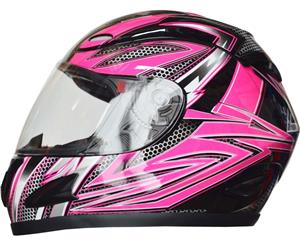 Full Face Motorcycle Helmet Pink