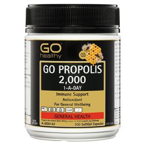 GO Healthy Propolis 2000mg 200 Capsules