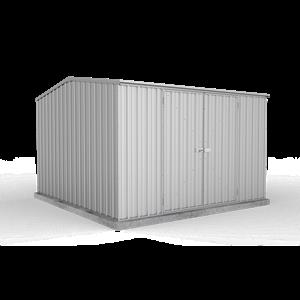 Garden Pro 3 x 3 x 2.06m Zinc Masterstore Double Door Shed