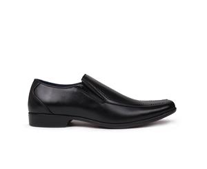 Giorgio Mens Bourne Slip On Shoes Work Formal Footwear - Black