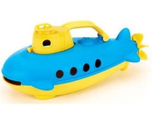 Green Toys Submarine Bath and Water Toy - Yellow Cabin 100% Recycled BPA free