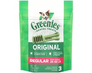 Greenies Dental Care Chews Treat For Dogs Regular Trial Pack 85g (G0904)