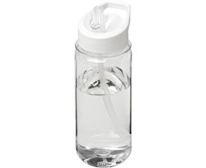 H2o Octave Tritan 600Ml Spout Lid Sport Bottle (Transparent/White) - PF2858