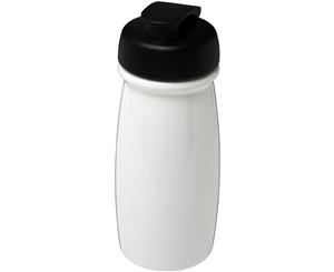 H2o Pulse 600Ml Flip Lid Sport Bottle (White/Solid Black) - PF2861