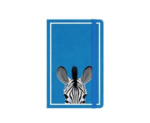 Inquisitive Creatures Zebra Notebook (Blue) - GR1478