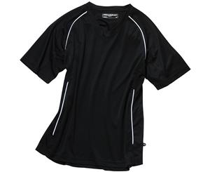 James And Nicholson Unisex Team Shirt (Black/White) - FU497