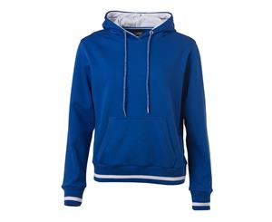 James And Nicholson Womens/Ladies Club Hoodie (Royal Blue/White) - FU808