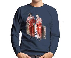 James Hunt & Niki Lauda South African GP 1976 Men's Sweatshirt - Navy Blue