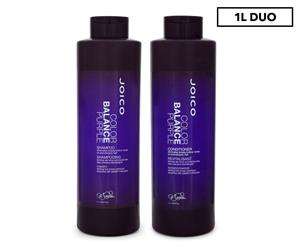 Joico Colour Balance Purple Shampoo & Conditioner 1L