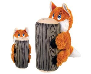 KONG Huggz Hiderz For Dogs - Dog Toy In 2 Sizes And 3 Designs [Size Large] [Design Fox]