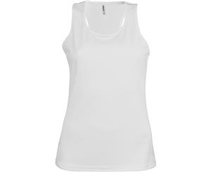 Kariban Proact Womens/Ladies Sleeveless Sports / Training Vest (White) - RW2720