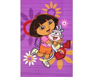 Kids Nickelodeon Dora the Explorer and Boots 133x200cm Purple Rug