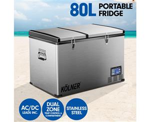 Kolner 80L Portable Fridge Cooler Freezer Camping