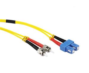 Konix 15M SC-ST OS1/OS2 9/125 Singlemode Duplex Fibre Patch Cable