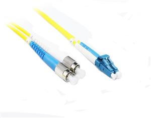 Konix 25M FC-LC OS1/OS2 9/125 Singlemode Duplex Fibre Patch Cable