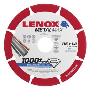 Lenox 115 x 22.2 x 1.3mm Metal Max Diamond Blade