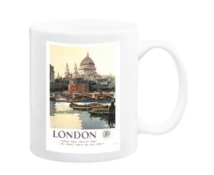 London GWR Railway 1947 Travel Poster Mug - 11 Fluid Oz