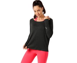 Lorna Jane Women's Post Workout Long Sleeve Top - Char Marl