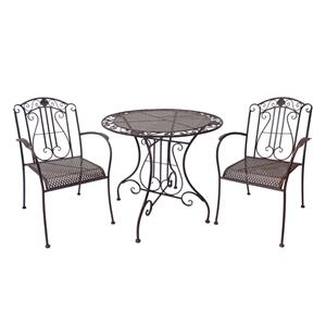 Marquee 3 Piece Rustic Metal Bistro Set