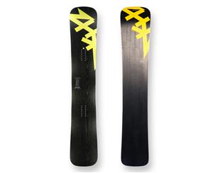 Matrix Snowboard Skitz Boarder Cross Wood /Yellow - 163cm - Black