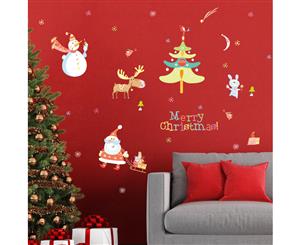 Merry Christmas Wall Stickers Decoration (Size 110cm x 50cm)