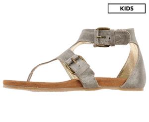 Momino Girls' Toe Strap Sandals - Taupe