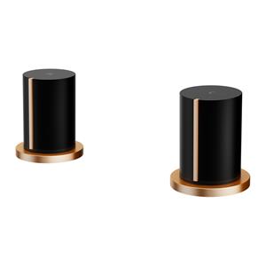 Mondella Matte Black And Rose Gold Signature Basin Top Assembly