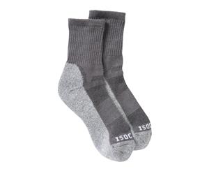 Mountain Warehouse Womens IsoCool Trekker Socks with Highly Breathable Fabric - Dark Grey